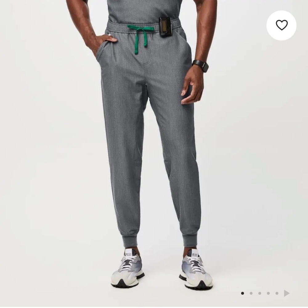 Figs Men's Gray Jogger Sweatpants with Drawstring